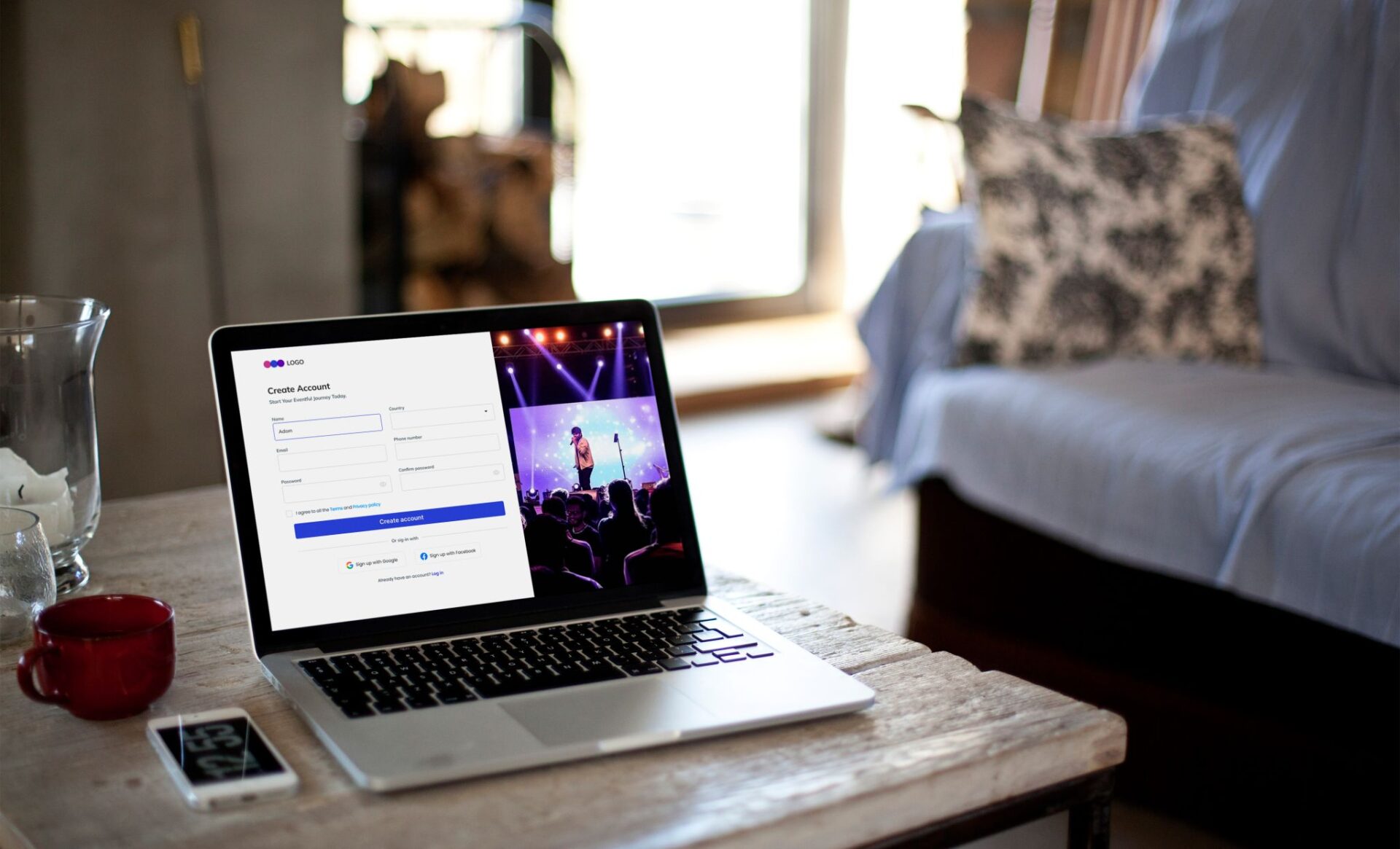 Event booking web app Event booking web app